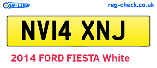 NV14XNJ are the vehicle registration plates.