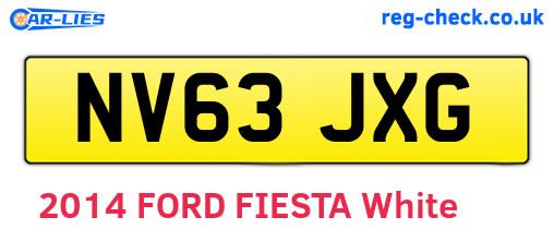 NV63JXG are the vehicle registration plates.