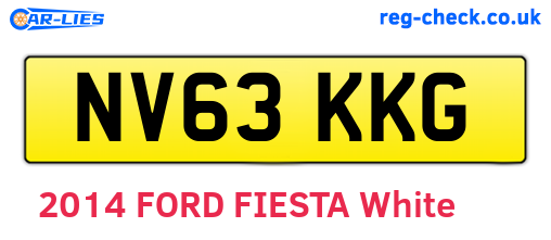 NV63KKG are the vehicle registration plates.