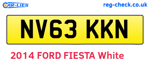 NV63KKN are the vehicle registration plates.