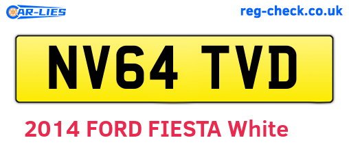 NV64TVD are the vehicle registration plates.