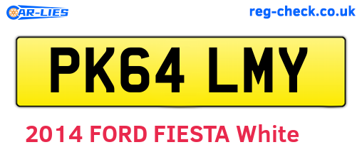 PK64LMY are the vehicle registration plates.