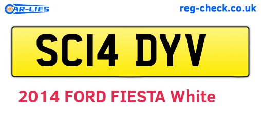 SC14DYV are the vehicle registration plates.