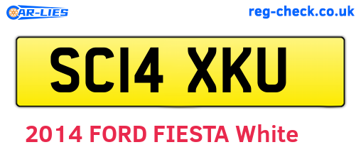 SC14XKU are the vehicle registration plates.