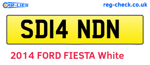 SD14NDN are the vehicle registration plates.