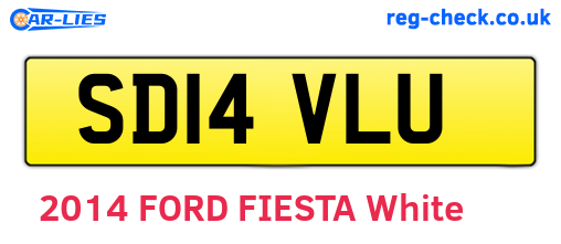 SD14VLU are the vehicle registration plates.