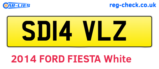 SD14VLZ are the vehicle registration plates.