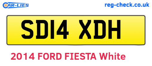 SD14XDH are the vehicle registration plates.