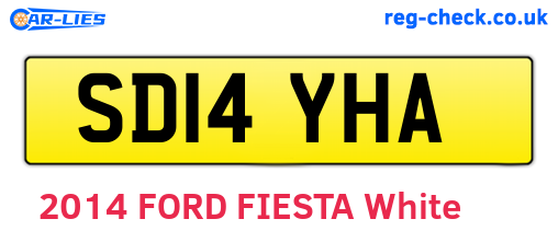 SD14YHA are the vehicle registration plates.