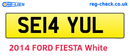 SE14YUL are the vehicle registration plates.