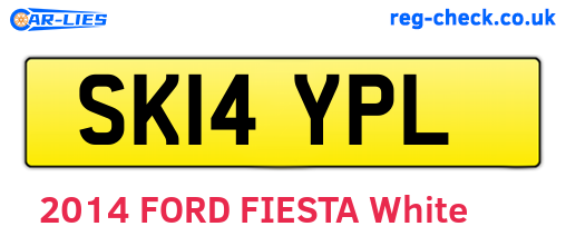 SK14YPL are the vehicle registration plates.