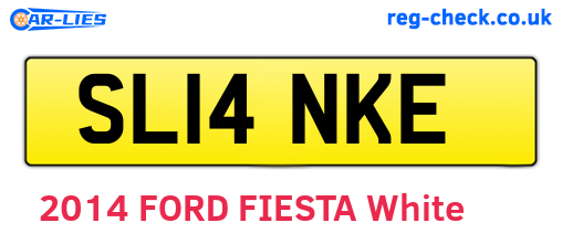 SL14NKE are the vehicle registration plates.