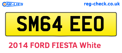SM64EEO are the vehicle registration plates.