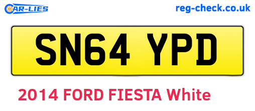 SN64YPD are the vehicle registration plates.