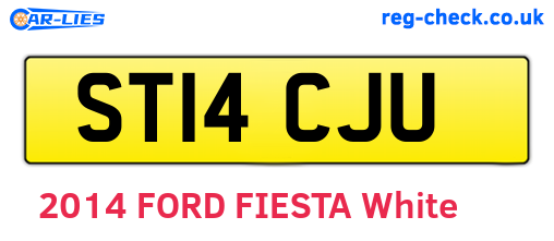 ST14CJU are the vehicle registration plates.