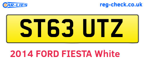 ST63UTZ are the vehicle registration plates.