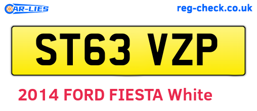 ST63VZP are the vehicle registration plates.