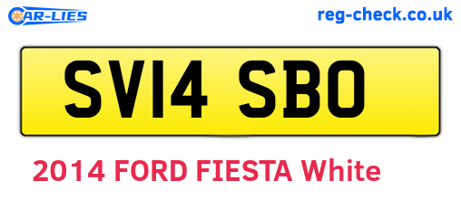 SV14SBO are the vehicle registration plates.