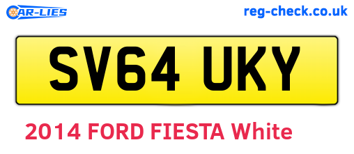SV64UKY are the vehicle registration plates.