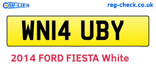 WN14UBY are the vehicle registration plates.