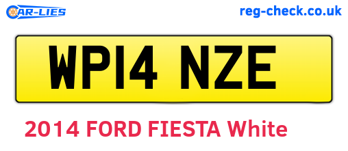 WP14NZE are the vehicle registration plates.