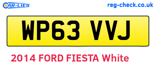 WP63VVJ are the vehicle registration plates.