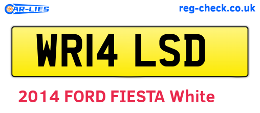 WR14LSD are the vehicle registration plates.