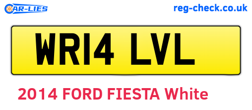 WR14LVL are the vehicle registration plates.