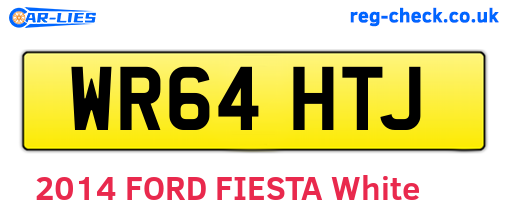 WR64HTJ are the vehicle registration plates.