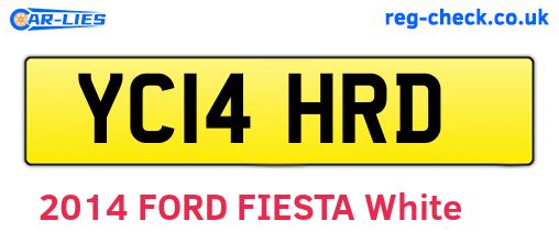 YC14HRD are the vehicle registration plates.