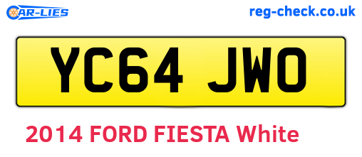 YC64JWO are the vehicle registration plates.