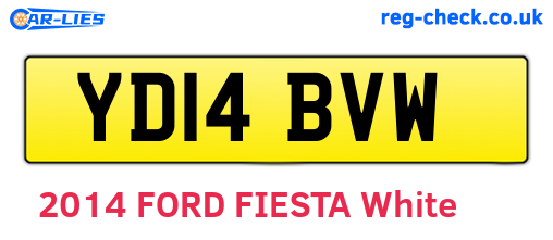 YD14BVW are the vehicle registration plates.