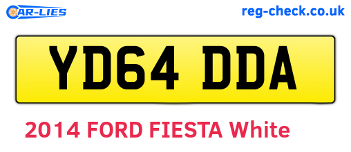 YD64DDA are the vehicle registration plates.