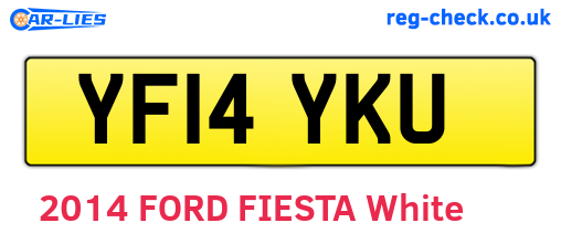 YF14YKU are the vehicle registration plates.