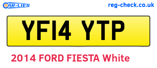 YF14YTP are the vehicle registration plates.