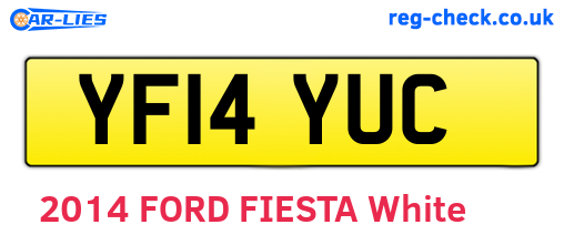 YF14YUC are the vehicle registration plates.