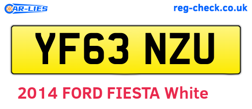 YF63NZU are the vehicle registration plates.
