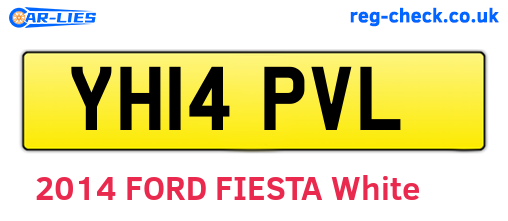 YH14PVL are the vehicle registration plates.