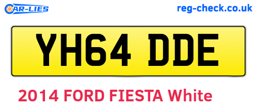 YH64DDE are the vehicle registration plates.