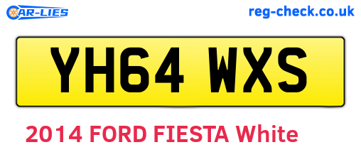YH64WXS are the vehicle registration plates.