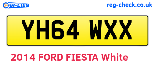 YH64WXX are the vehicle registration plates.