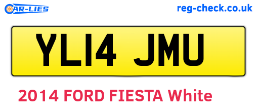 YL14JMU are the vehicle registration plates.