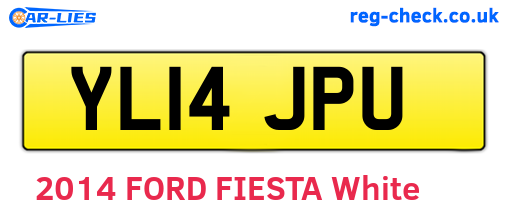 YL14JPU are the vehicle registration plates.