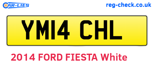 YM14CHL are the vehicle registration plates.