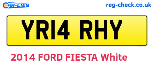 YR14RHY are the vehicle registration plates.