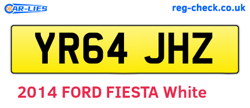 YR64JHZ are the vehicle registration plates.