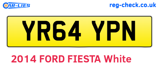 YR64YPN are the vehicle registration plates.