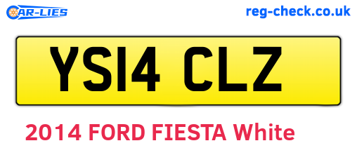 YS14CLZ are the vehicle registration plates.