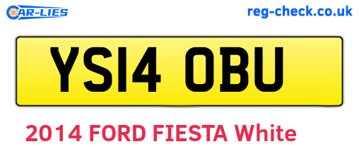 YS14OBU are the vehicle registration plates.