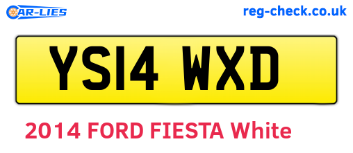 YS14WXD are the vehicle registration plates.